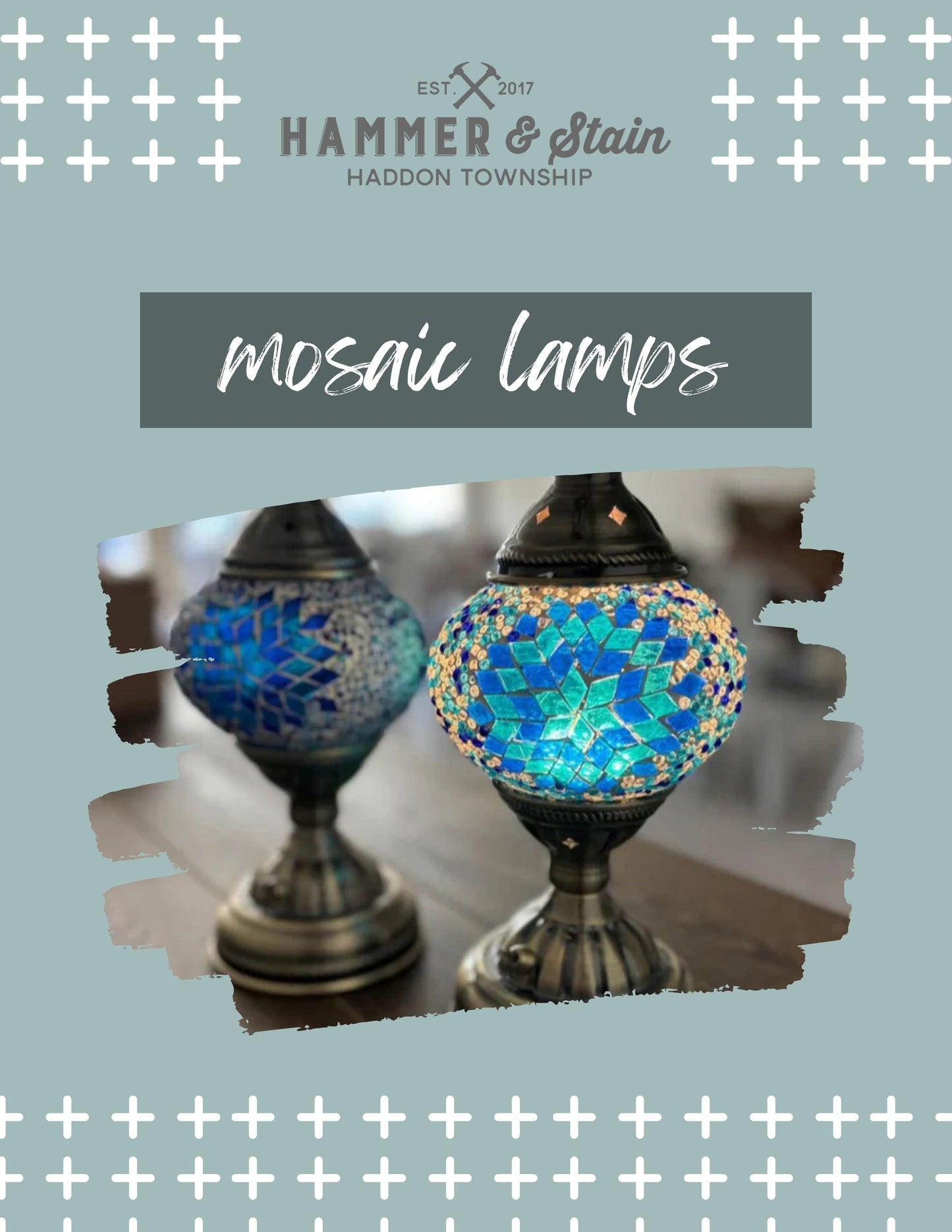 5/4/2025 - Sunday @ 2pm - Mosaic Lamp Workshop