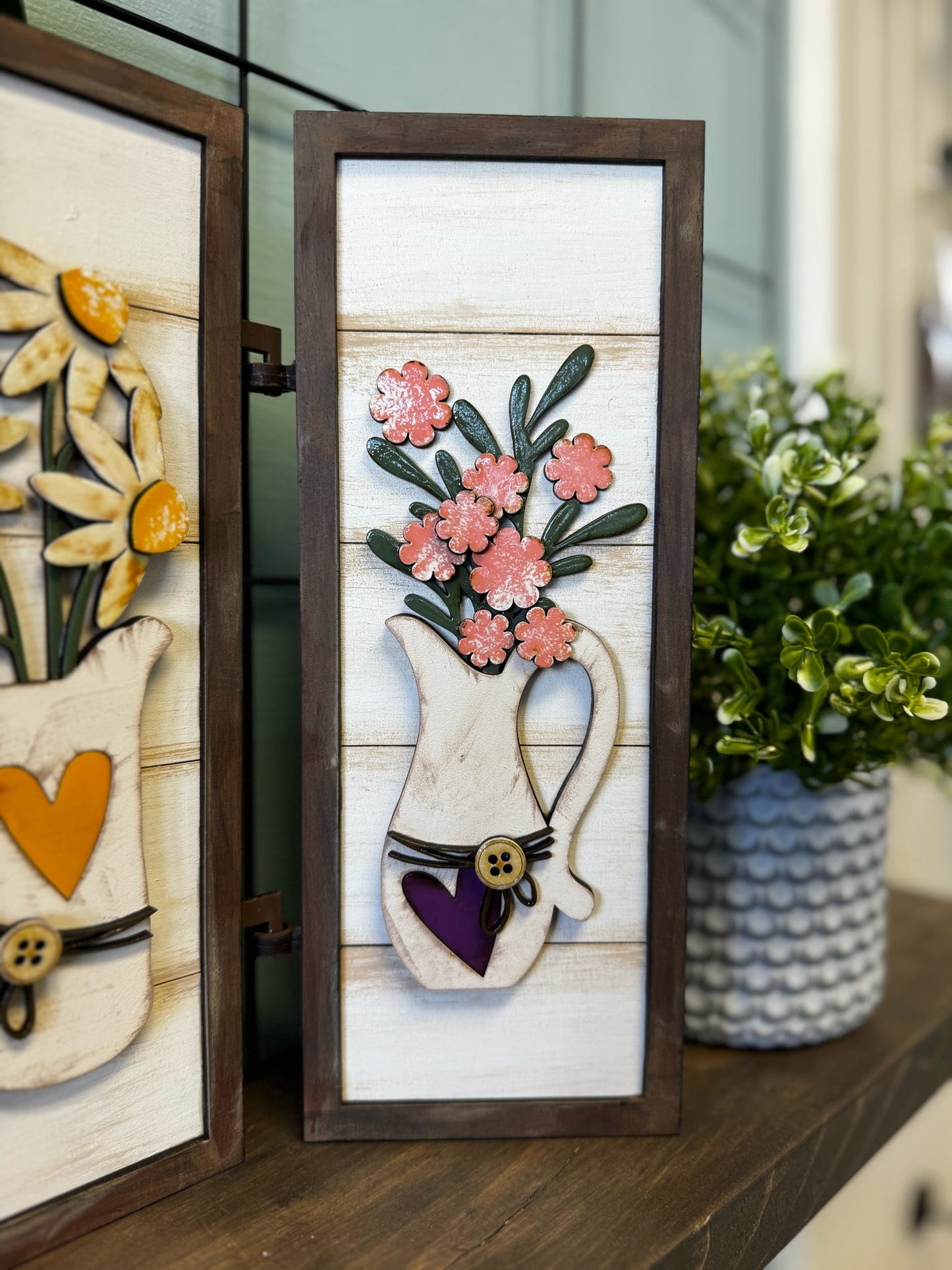 Vertical Shiplap Trio- Spring Wild Flowers - HSH_000100