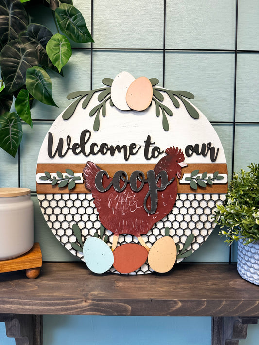 Door Hanger- Chicken Coop HSH01029