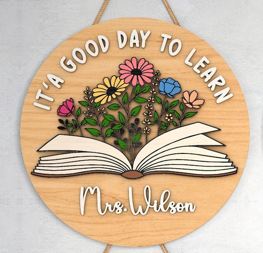 Door Hanger- Good Day to Learn HSH01099