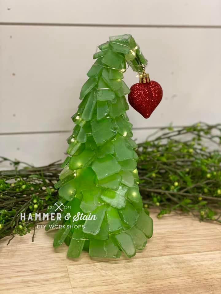 Sea Glass Grinch Tree Take Home Kit