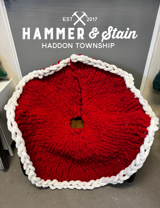 Hand Knit Tree Skirt
