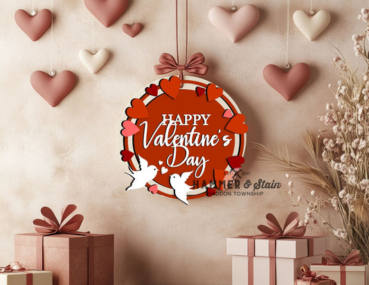 Happy Valentine's Day Door round