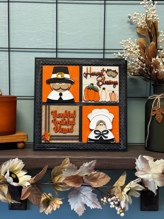 Beaded Frame- Harvest Blessings