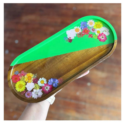 Dried Flower Resin Boards: Multiple Dates