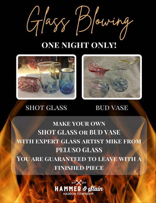 Glass Blowing November 1st @ 6pm