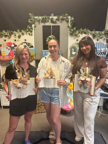 Book Vase & Flowers: August 15th @ 3pm