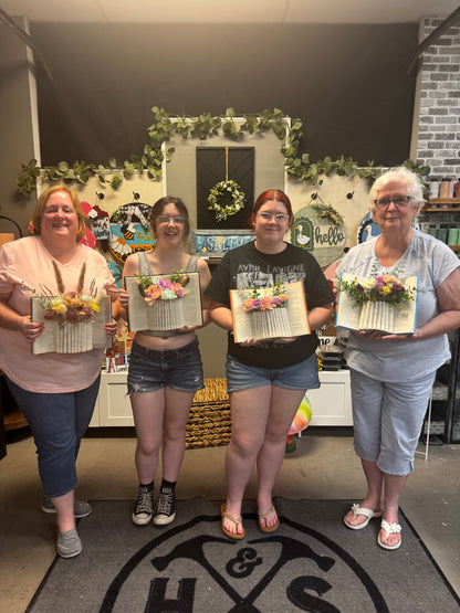 Book Vase & Flowers: August 15th @ 3pm