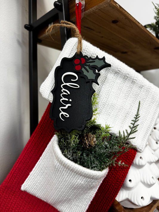 Personalized Stocking Name Tags