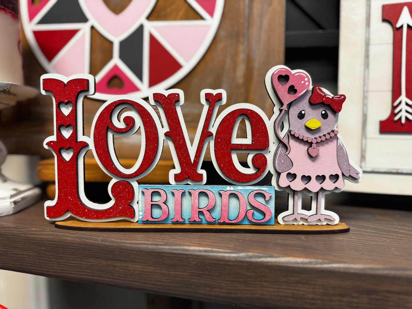 Love Birds Shelf Sitter