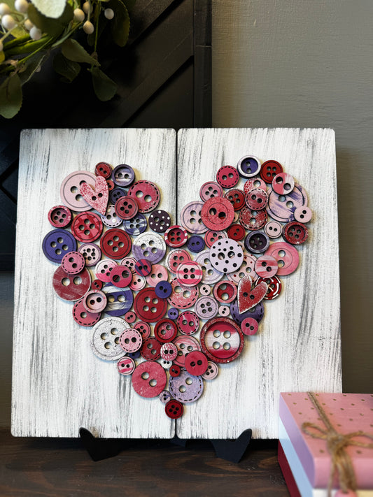 Heart Buttons Sign