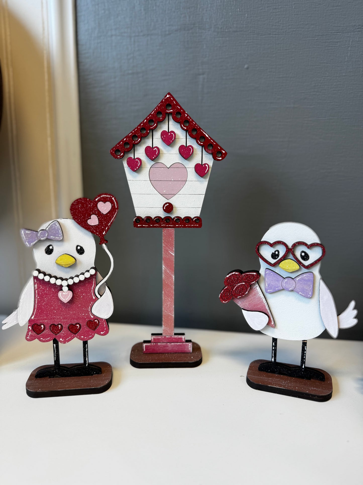 Bird Couple Shelf Sitter