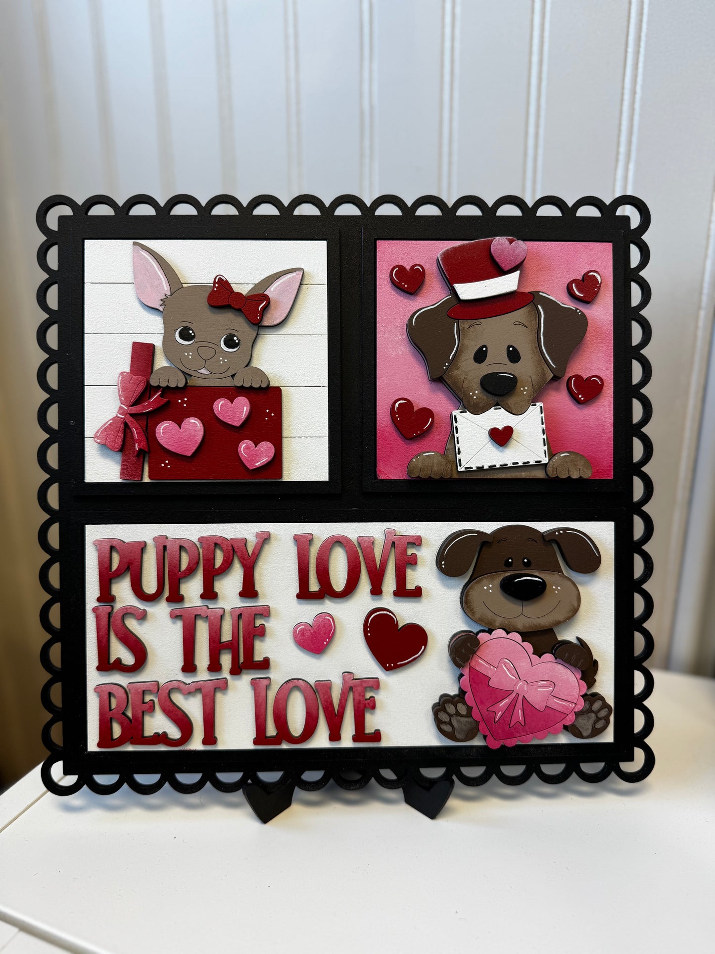 Ribbon Frame- Puppy Love