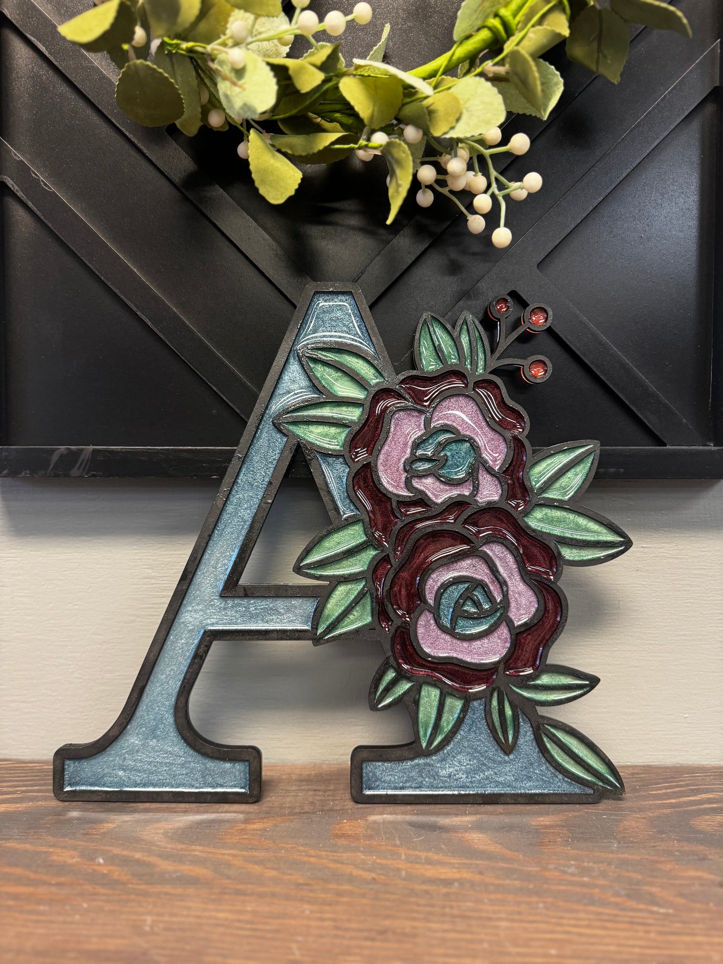 Floral Resin Monograms: Multiple Dates Available