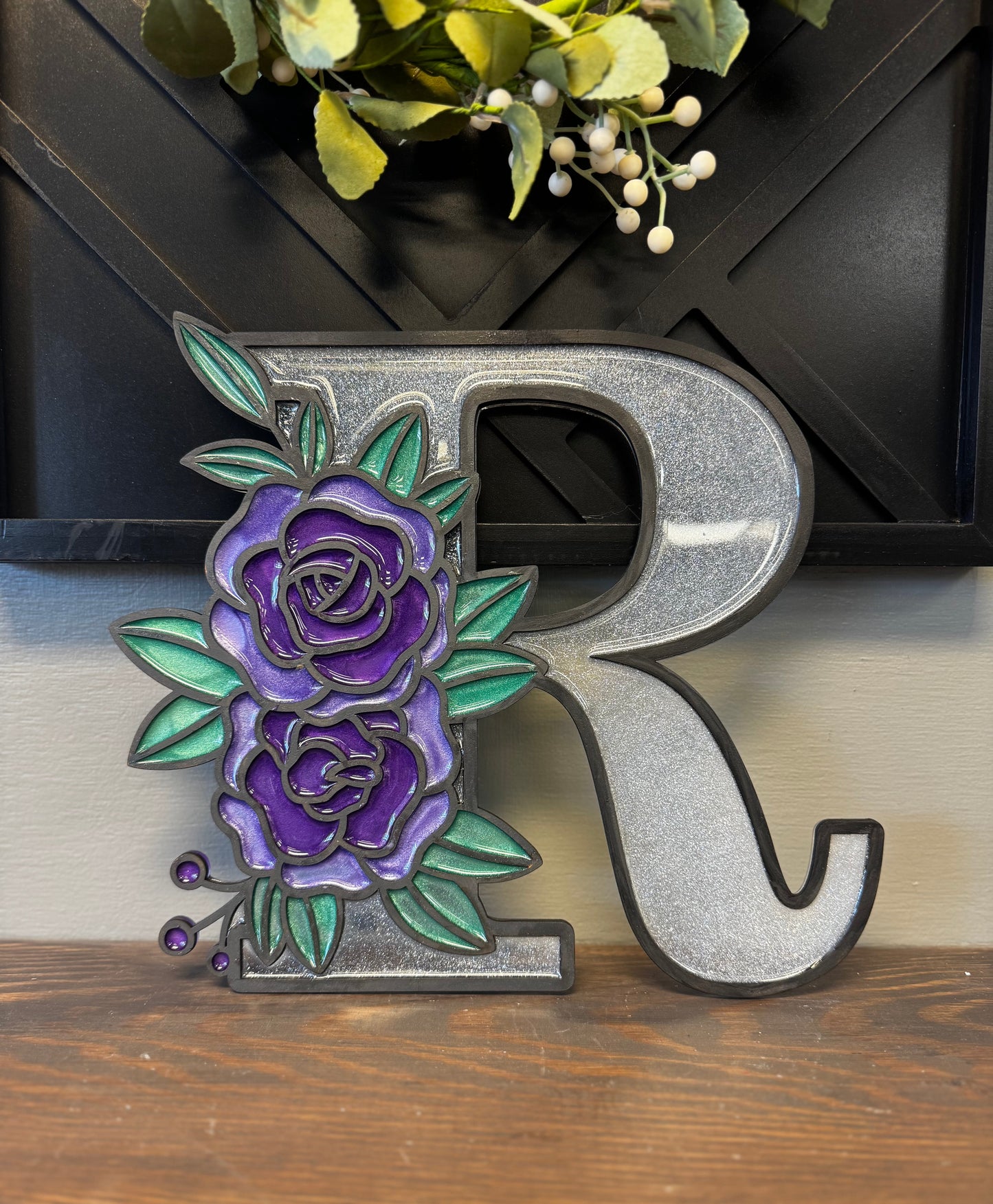 Floral Resin Monograms: Multiple Dates Available
