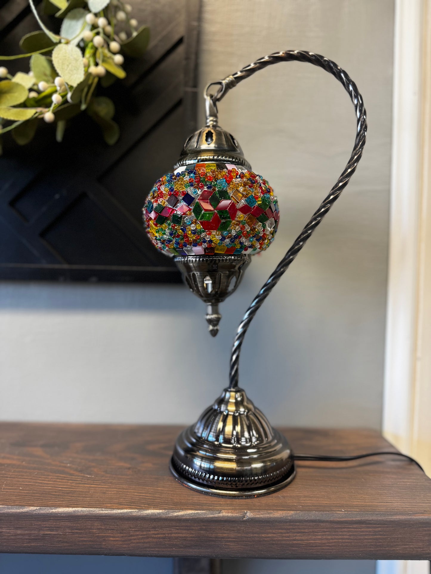 Swan Neck Mosaic Lamp: MULTIPLE DATES AVAILABLE