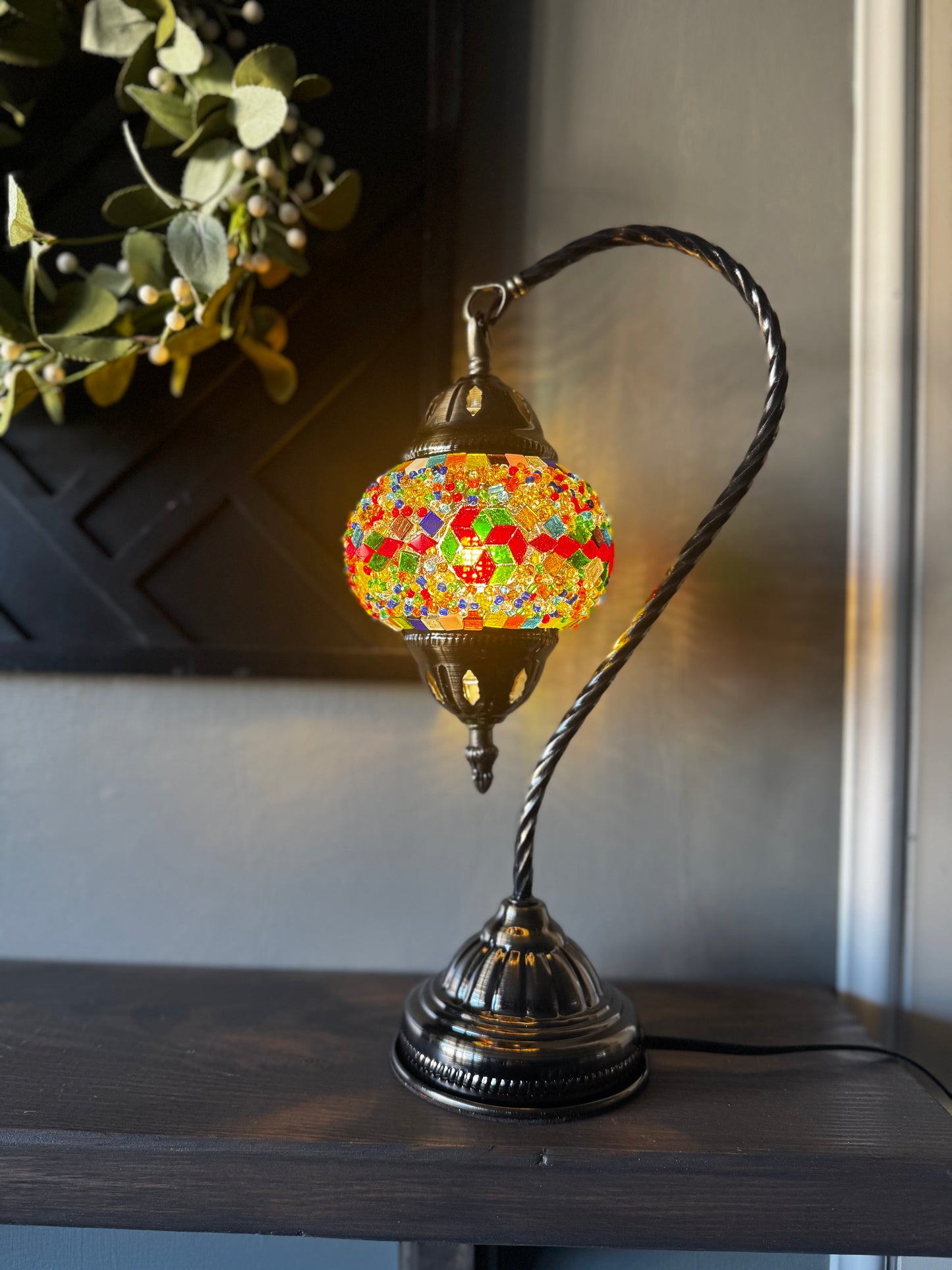Swan Neck Mosaic Lamp: MULTIPLE DATES AVAILABLE