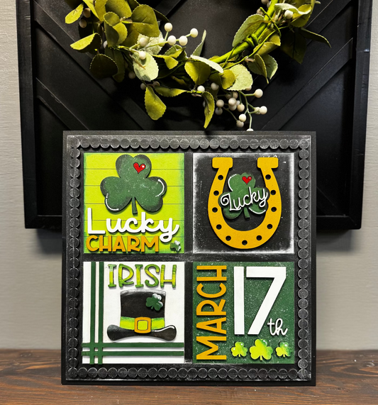 Beaded Frame- Lucky Charm