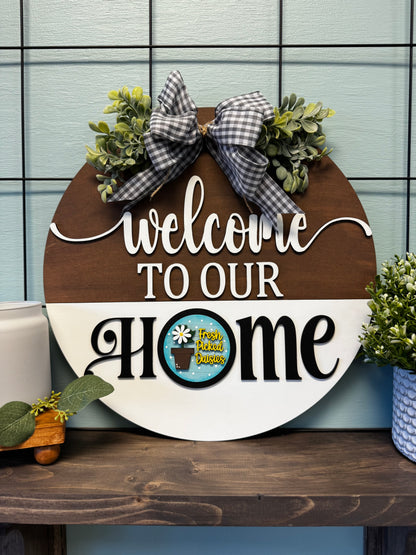 Interchangeable HOME Round HSH01007