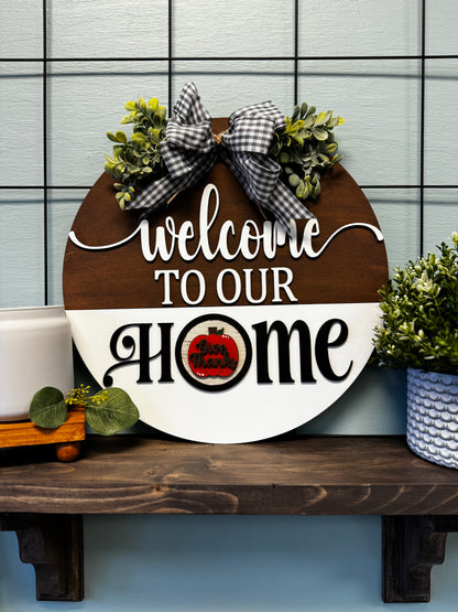 Interchangeable HOME Round HSH01007