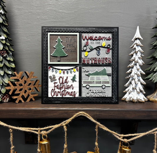 Beaded Frame- Old Fashion Christmas