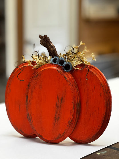 Rustic Wood Pumpkin- Thursday, October 10 @ 1PM