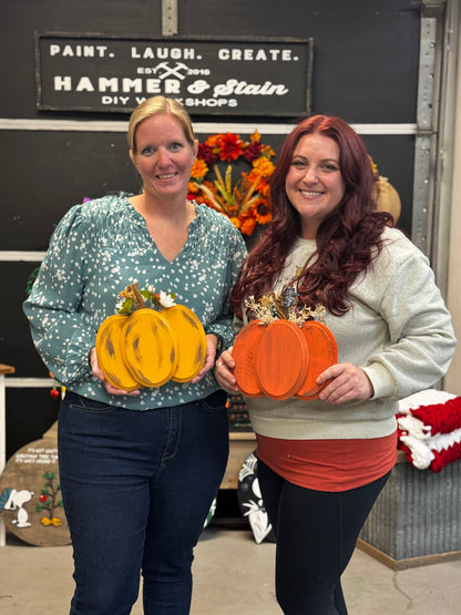 Rustic Wood Pumpkin- Thursday, October 10 @ 1PM