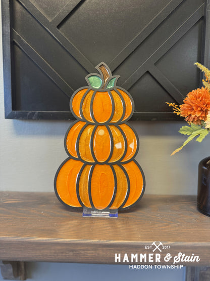 Fall Faux Stained Glass