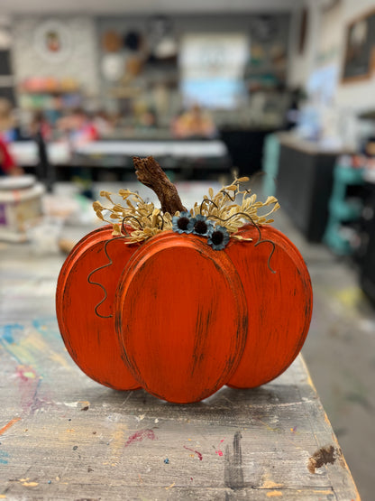 Rustic Wood Pumpkin- Thursday, October 10 @ 1PM