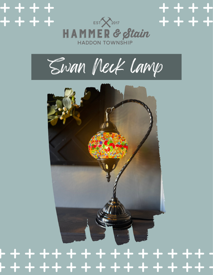 Swan Neck Mosaic Lamp Workshop - Hammer & Stain Haddon